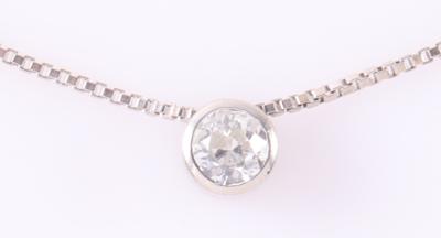 Brillantsolitär Collier ca. 0,80 ct - Schmuck und Uhren