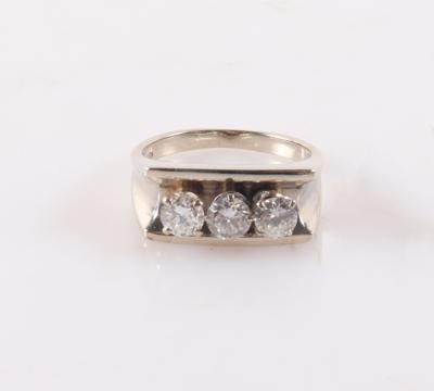 Brillant Ring zus. 0,88 ct (graviert) - Schmuck und Uhren