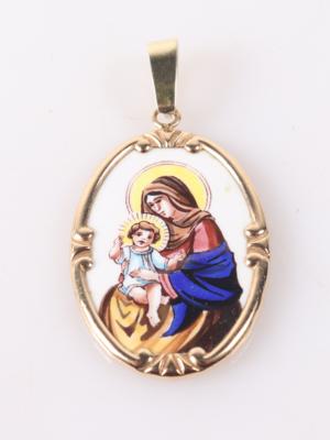Anhänger "Hl. Mutter Gottes mit Kind" - Schmuck und Uhren