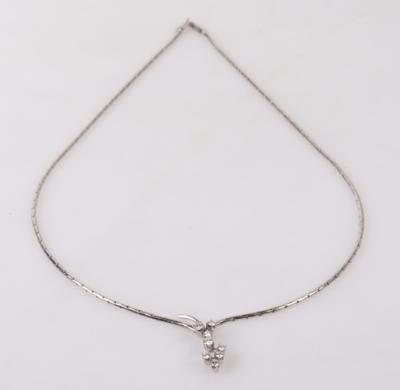 Brillant Collier zus. 0,60 ct(graviert) - Gioielli e orologi