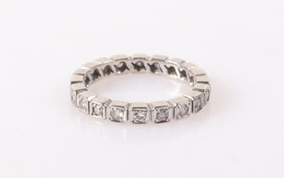 Brillant Diamant Memoryring zus. ca. 0,45 ct - Jewellery and watches