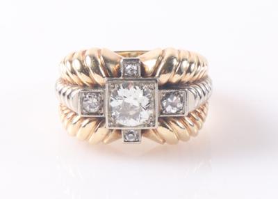 Diamant Ring zus. ca.1,10 ct - Jewellery and watches