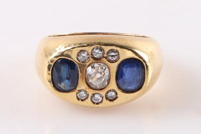 Saphir Brillant/Diamant Damenring - Jewellery and watches