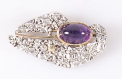 Design Amethyst Brosche - Klenoty a Hodinky