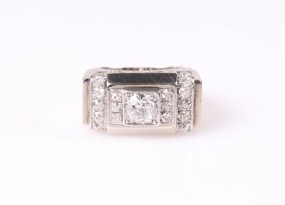 Diamant Damenring zus. ca. 1,10 ct - Jewellery and watches