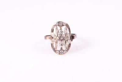 Brillant/Diamant Damenring zus. ca. 0,40 ct - Klenoty a Hodinky