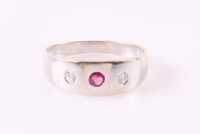 Brillant Rubin Ring - Schmuck und Uhren