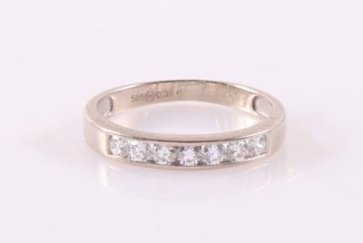 Brillant Damenring zus. 0,35 ct (graviert) - Schmuck und Uhren