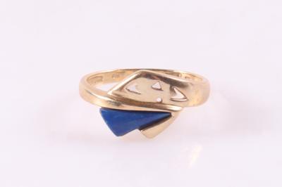 Lapis Lazuli (beh.) Damenring - Schmuck und Uhren