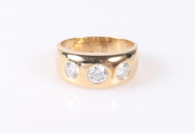 Brillant Allianzring zus. ca. 1,10 ct - Klenoty a Hodinky