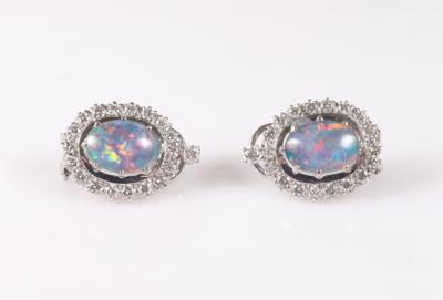 Brillant Opal Ohrclips - Jewellery and watches