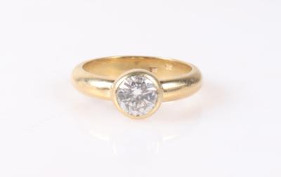 Brillantsolitär Ring 1,06 ct (graviert) - Jewellery and watches
