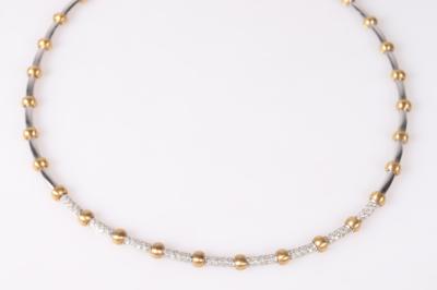 Brillant Collier zus. ca. 0,80 ct - Schmuck und Uhren Frühjahr-Auktion Teil II