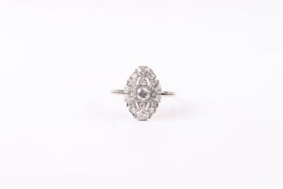 Brillant/Diamant Damenring zus. ca. 0,45 ct - Klenoty a Hodinky