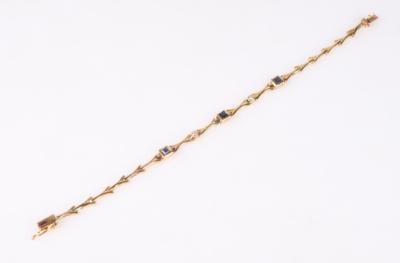 Brillant Saphir Armkette - Schmuck und Uhren Frühjahr-Auktion Teil II