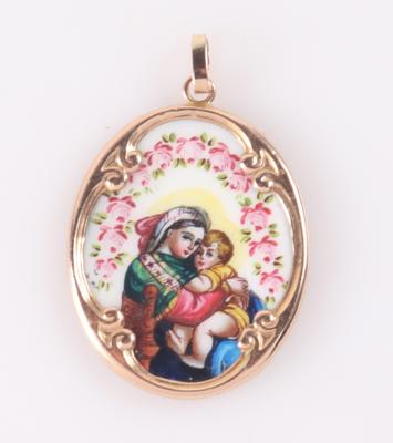 Anhänger "Hl. Mutter Gottes mit Kind" - Schmuck und Uhren