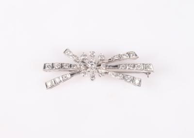 Brillant Brosche zus. ca. 0,95 ct - Klenoty a Hodinky