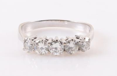 Brillant Damenring zus. ca. 0,95 ct - Jewellery and watches