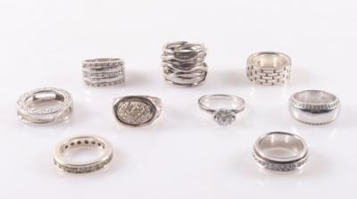 Konvolut Ringe (9) - Jewellery and watches