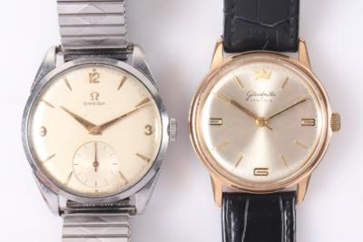 Konvolut 2 Armbanduhren Omega/Glashütte - Armband- und Taschenuhren