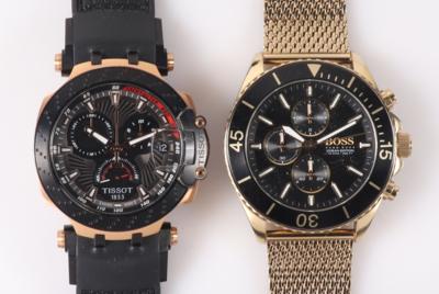 Konvolut Armbanduhren (2) Hugo Boss  &  Tissot T-Race - Armband- und Taschenuhren