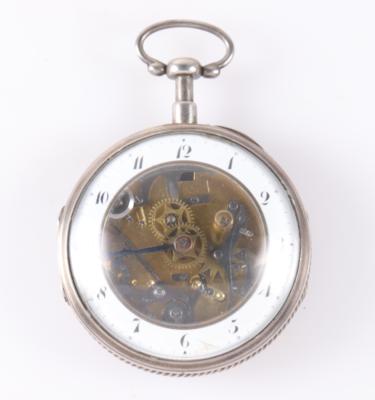 Seltene Taschenuhr mit Viertelstundenrepetition um 1800 - Armband- und Taschenuhren