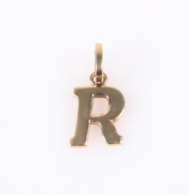 Buchstaben Anhänger "R" - Klenoty a Hodinky