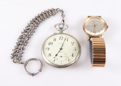 1 Armband- und 1 Taschenuhr "Doxa" + 1 kurze Kette (3) - Jewellery and watches