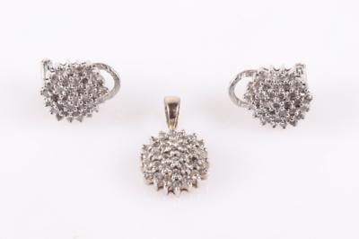 Diamant Schmuck-Set zus. ca. 1,70 ct (3) - Jewellery and watches