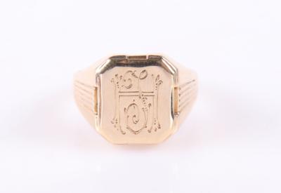 Monogramm Ring "H. J." - Jewellery and watches
