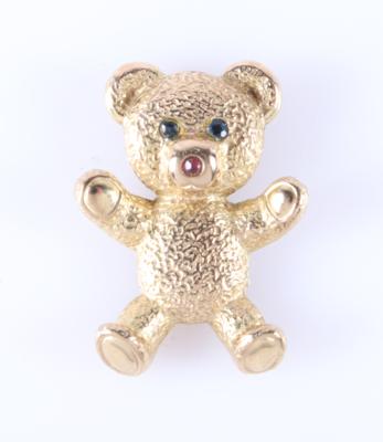 Farbstein Anhänger "Teddybär" - Klenoty a Hodinky