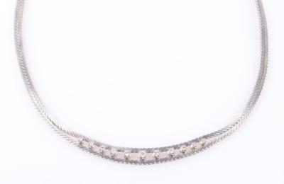 Brillant Collier zus. ca. 0,40 ct - Schmuck und Uhren