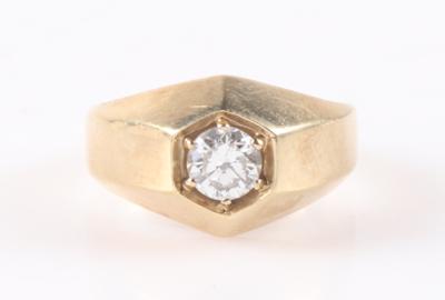 Brillantsolitär, 0,79 ct (graviert) - Schmuck und Uhren