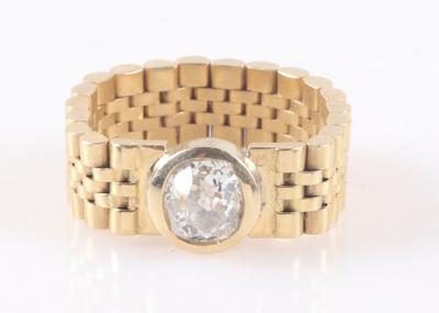 Diamant Kettenring ca. 1,10 ct - Jewellery and watches