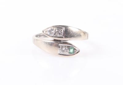Smaragd Brillant Damenring - Šperky a hodinky
