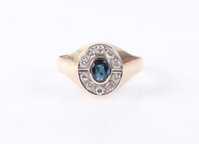 Brillant Saphir Ring - Schmuck und Uhren