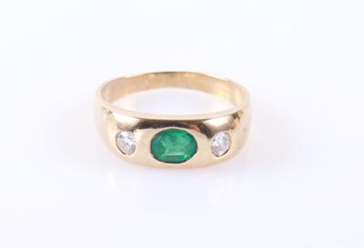 Smaragd Brillant Ring - Klenoty a Hodinky