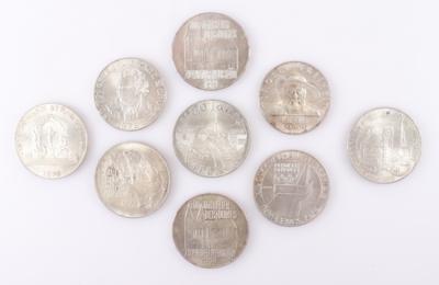Konvolut Silbermünzen (9) - Klenoty a Hodinky