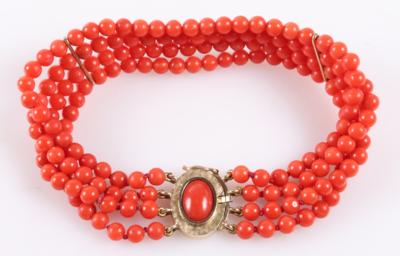 Korallen Armband 4-reihig - Jewellery and watches