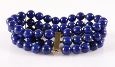 Lapis Lazuli (beh.) Armband 3-reihig - Jewellery and watches