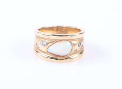 Opal Brillant Damenring - Schmuck und Uhren