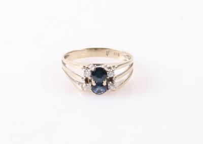 Brillant Saphir Ring - Klenoty a Hodinky