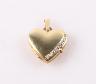 Diamant Medaillon "Herz" - Schmuck und Uhren