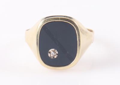 Onyx Diamant Herrenring - Gioielli e orologi