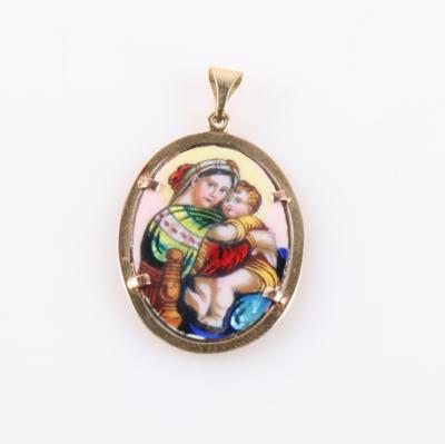 Anhänger" Hl. Muttergottes mit Kind" - Gioielli e orologi