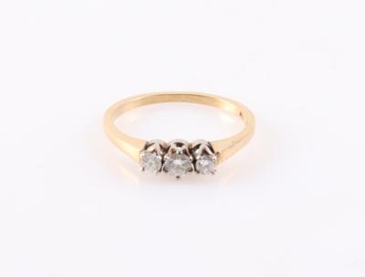 Brillant Damenring zus. ca. 0,25 ct - Schmuck und Uhren