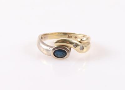 Brillant Saphir Ring - Schmuck und Uhren