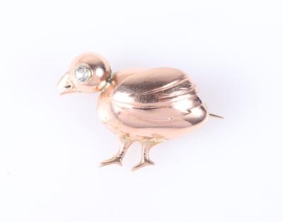 Altschliffdiamant Brosche "Vogel" - Jewellery and watches