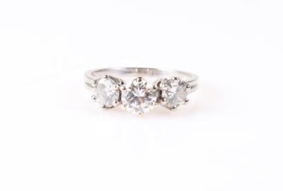 Brillant Damenring zus. ca. 1,50 ct - Herbstauktion Schmuck und Uhren