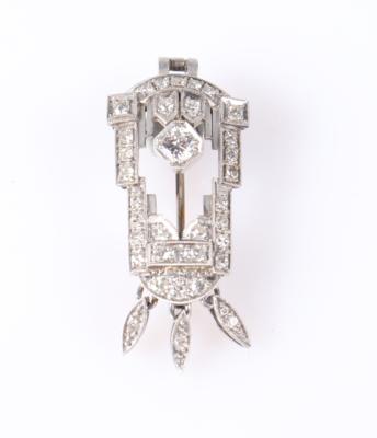 Brillant/Diamant Brosche zus. ca. 0,70 ct - Gioielli e orologi